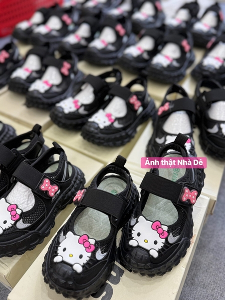 Giày thoáng khí quai dán Hello Kitty