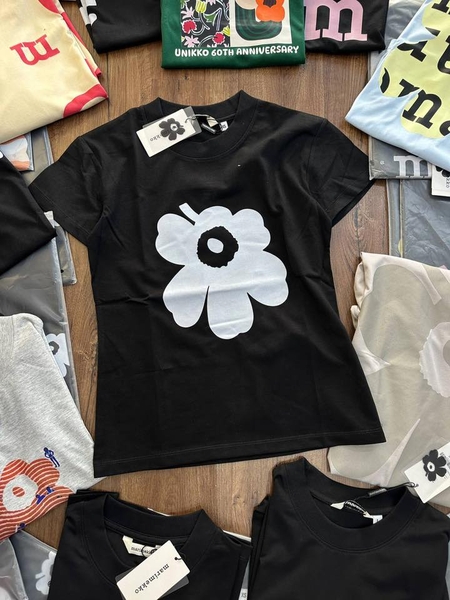 Áo phông cộc tay nhiều hình xuất Hàn Marimekko cho nữ