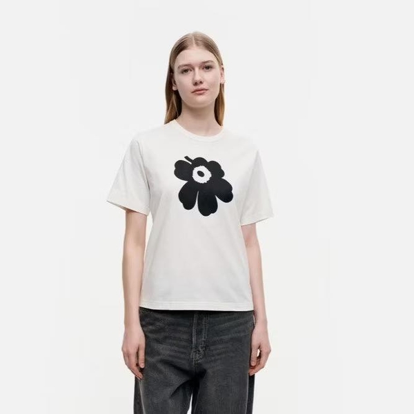Áo phông cộc tay nhiều hình xuất Hàn Marimekko cho nữ