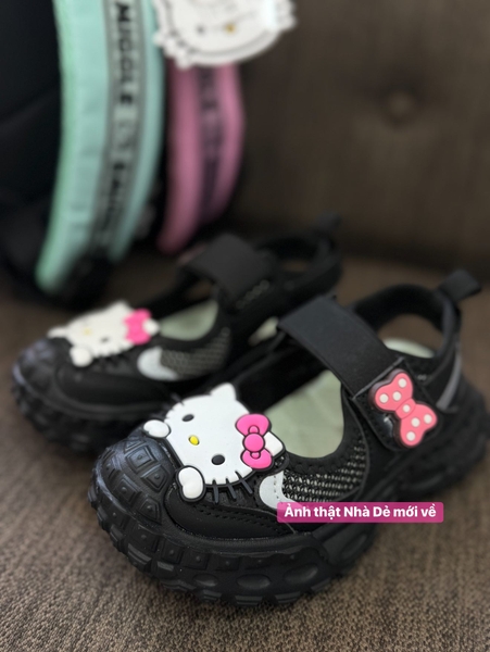 Giày thoáng khí quai dán Hello Kitty