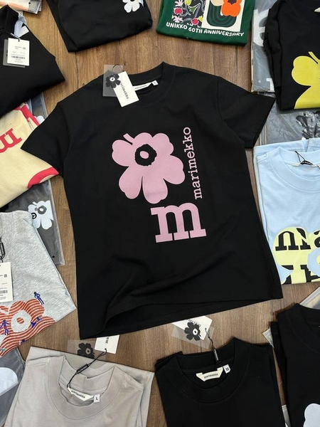 Áo phông cộc tay nhiều hình xuất Hàn Marimekko cho nữ