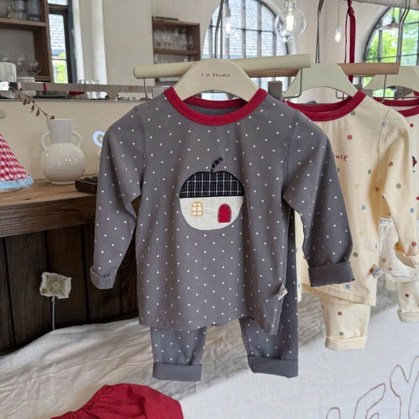 Bộ mặc nhà cotton dài tay Hey Honey nhiều mẫu bé trai, bé gái