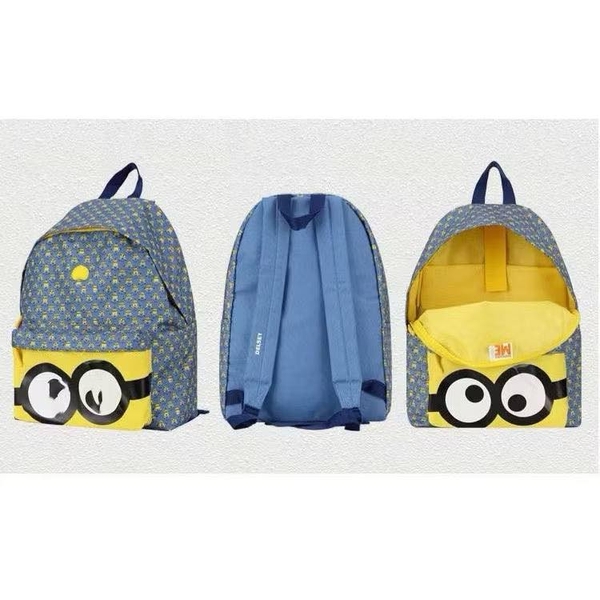 Balo Minion size 40,5x31x21cm màu xanh vàng