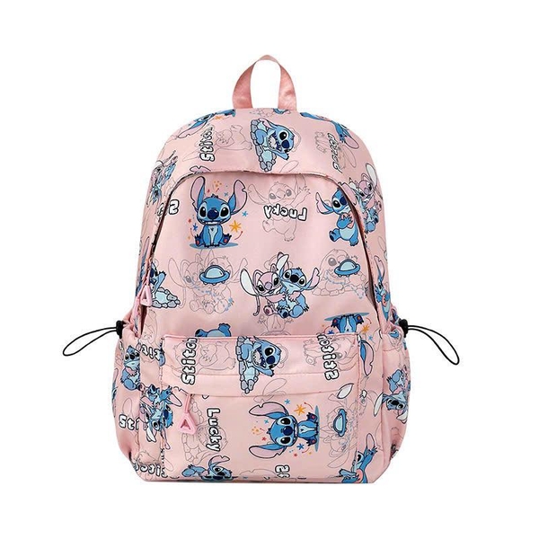 Balo vải dù Stitch 30x40x13cm 4 màu