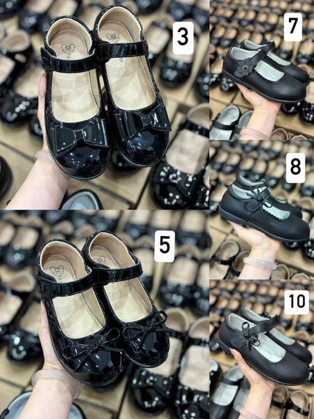 Giày búp bê M6-M10 màu đen cho bé gái