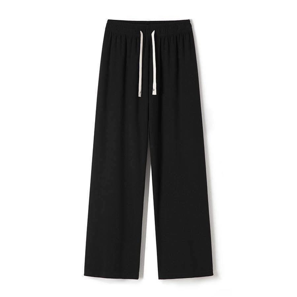 Quần nỉ suông dây rút 4 màu đen, ghi, hồng, be