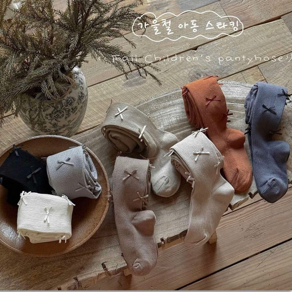 Quần tất len đính nơ 8 màu (M1 - M4)