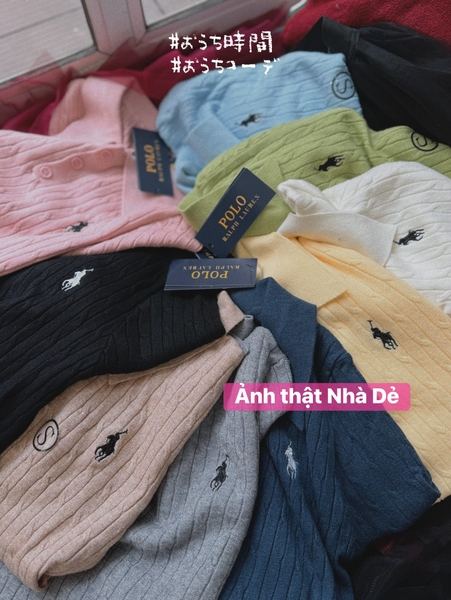 Áo cộc tay len dệt kim 9 màu Polo Ralph Lauren