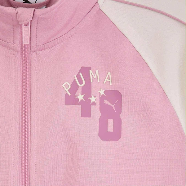 Áo khoác Puma số 48 raglan màu hồng trắng