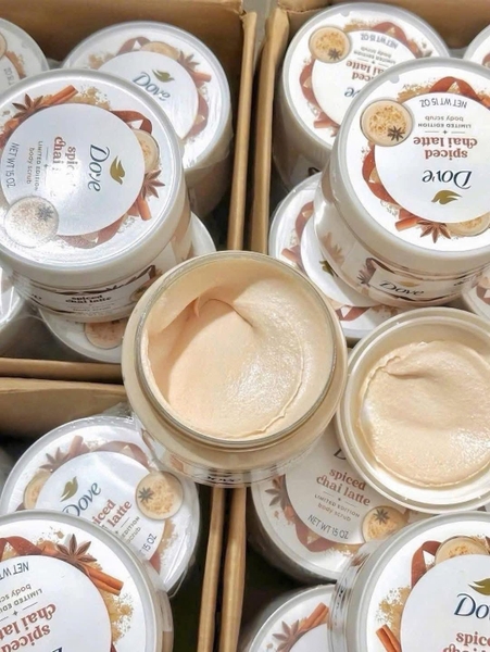 Tẩy da chết Dove Body Scrub 425g mùi Spiced chai latte