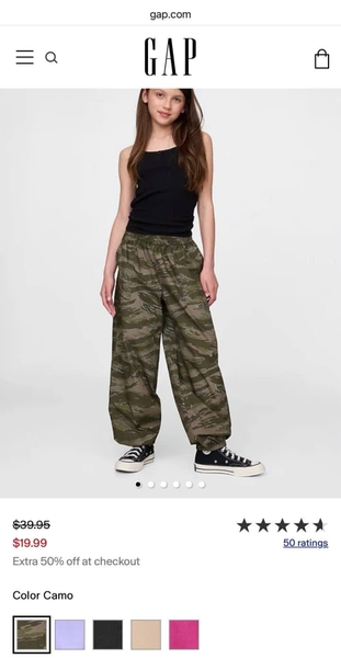 Quần suông Gap Kids 6 màu size đại