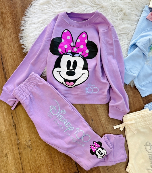 Bộ nỉ bông thu đông Disney 6 mẫu Stitch, Toys Story, Tinker Bell
