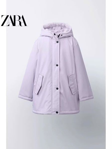Áo khoác raincoat Zara lót lông 4 màu rêu, đen, be, tím