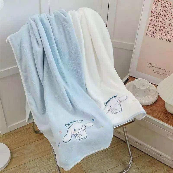 Set 2 khăn tắm Cinnamoroll màu xanh cho bé