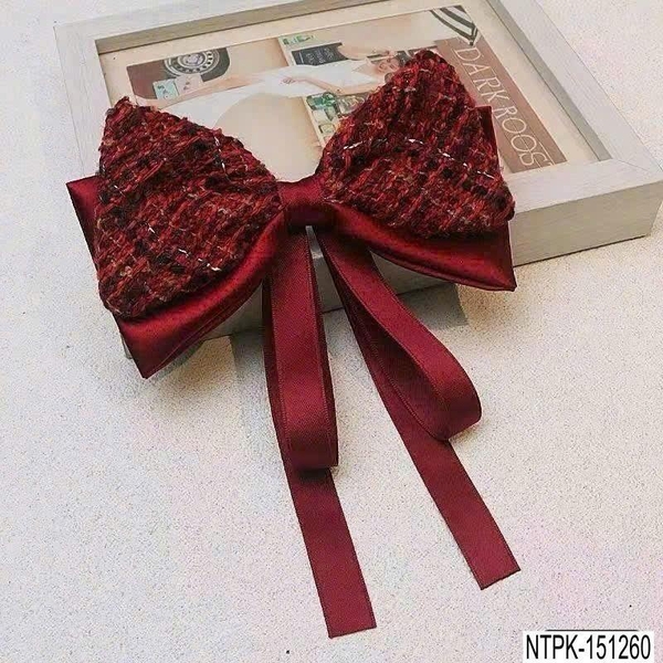 Kẹp tóc nơ đỏ 2 mẫu