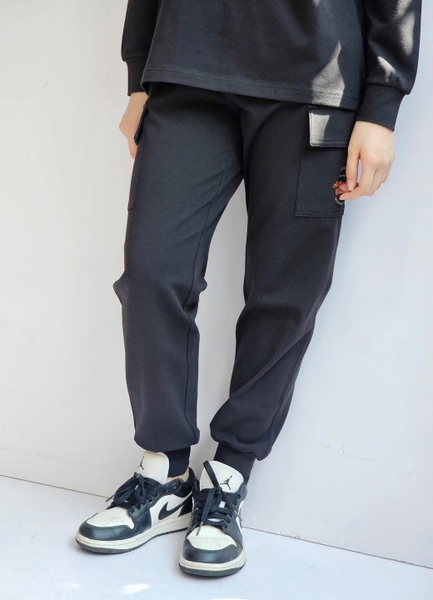 Bộ nỉ Beemon quần túi hộp 3 màu navy, ghi, đen