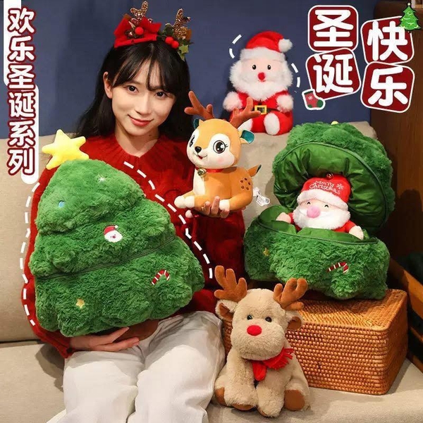 Gấu bông hình ông già Noel đỏ 23cm