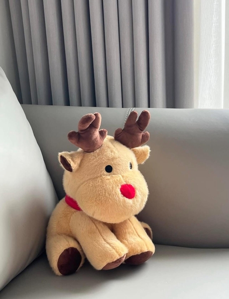 Gấu bông tuần lộc nâu Noel size 30cm