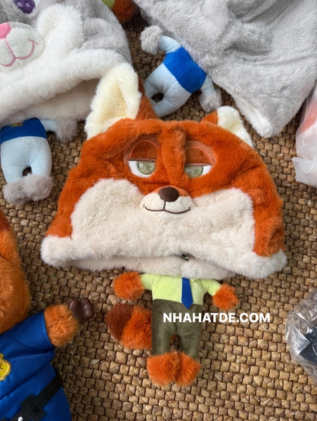 Mũ lông Zootopia freesize có thân mini