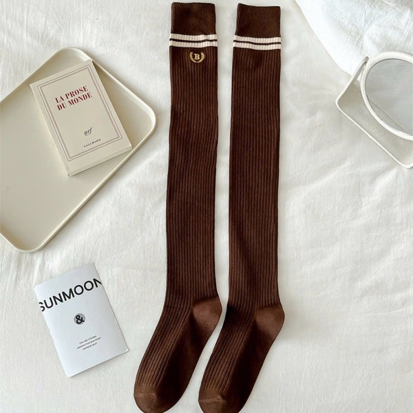 Tất đùi cao cổ chữ B freesize 6 màu