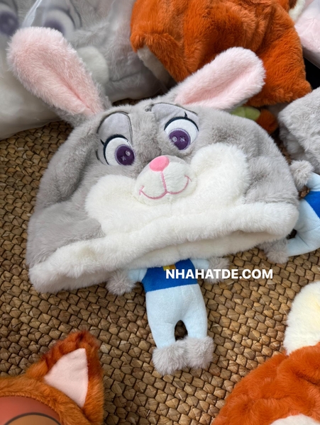 Mũ lông Zootopia freesize có thân mini