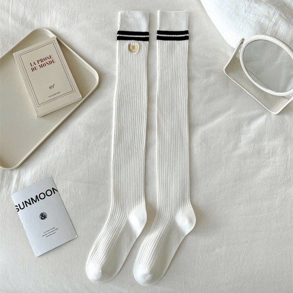 Tất đùi cao cổ chữ B freesize 6 màu