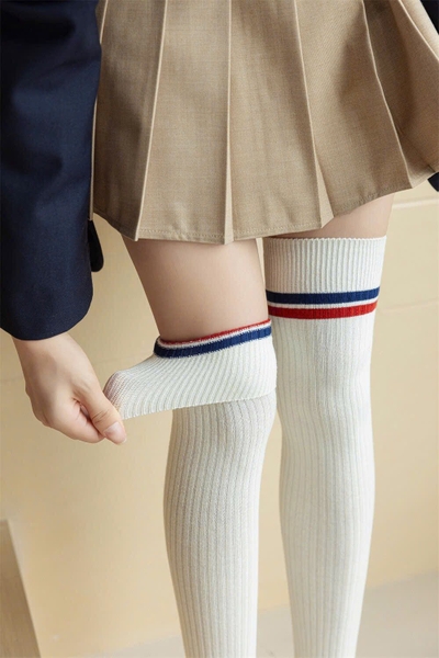 Tất đùi cao cổ chữ B freesize 6 màu