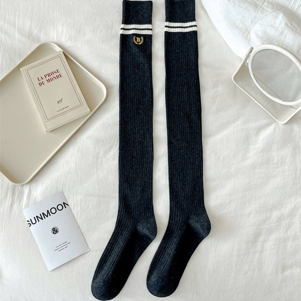 Tất đùi cao cổ chữ B freesize 6 màu