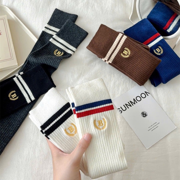 Tất đùi cao cổ chữ B freesize 6 màu