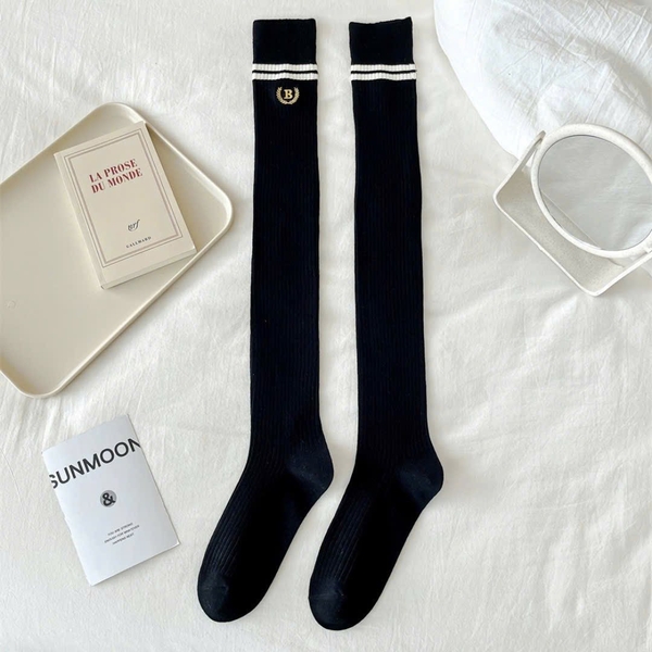 Tất đùi cao cổ chữ B freesize 6 màu