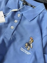 Váy polo Teenie Weenie thêu gấu 2 màu xanh dương, navy