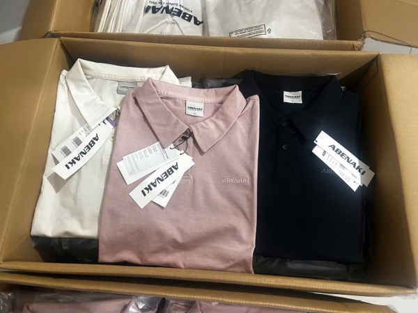 Áo polo cộc tay Abenaki 3 màu be, hồng, đen