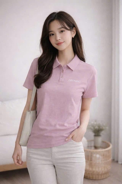 Áo polo cộc tay Abenaki 3 màu be, hồng, đen