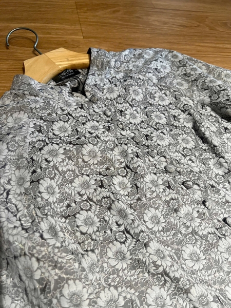 Bộ lụa pháp phục Na Na hoa cúc 3 màu ghi, hồng, đỏ