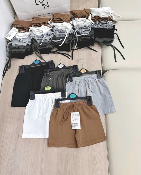 Set 5 quần cotton zip tone nâu, xám, đen bé trai