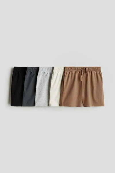 Set 5 quần cotton zip tone nâu, xám, đen bé trai