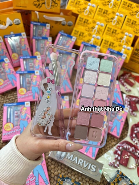 Bảng Phấn Mắt Clio PRO EYE PALATTE NO 12 ô Màu 19 Independent Bo Beep