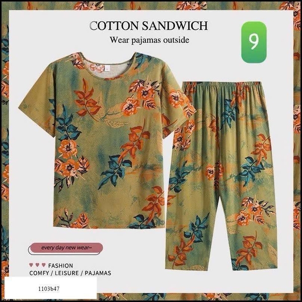 Bộ cộc tay lanh 10 mẫu cho các bà các mẹ