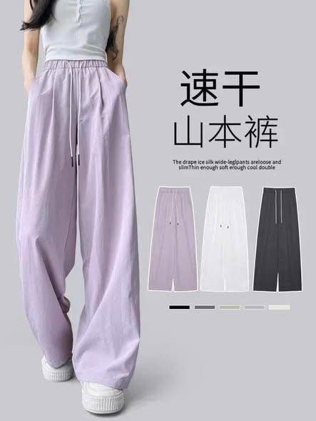 Quần suông chất đũi mát 5 màu cho nữ