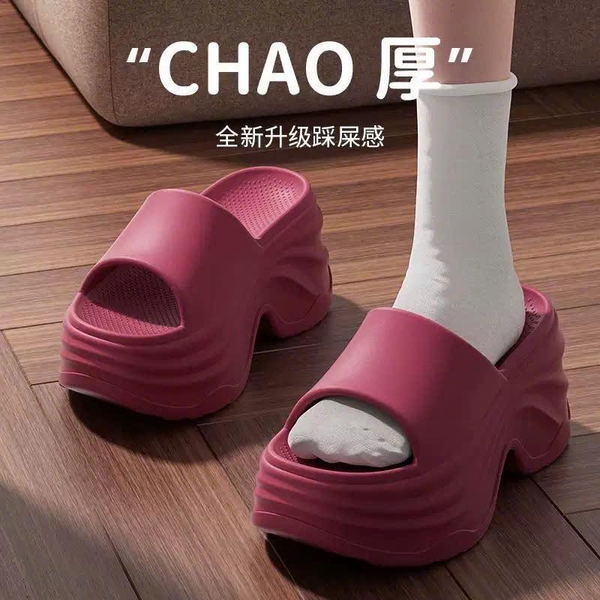 Dép xốp đế cao 10cm hãng Chao 4 màu trắng, đỏ, be, đen