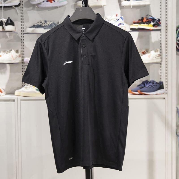 Áo cộc tay polo Lining 3 màu xanh đậm, xanh nhạt, đen cho nam