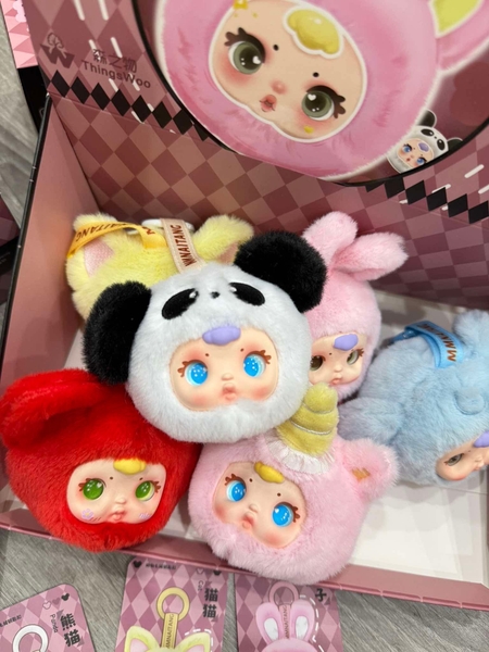 Blind box Thingswhoo Lovely Mini Animal Plush Keychain
