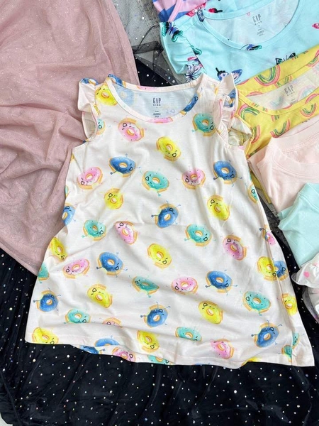 Váy cotton cộc tay Gap Kids nhiều mẫu Unicorn, dâu tây, donut, bướm...