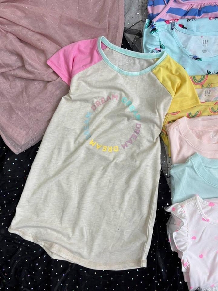 Váy cotton cộc tay Gap Kids nhiều mẫu Unicorn, dâu tây, donut, bướm...