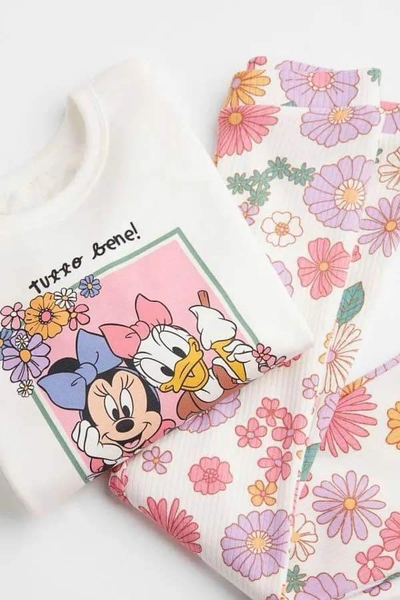 Bộ nỉ da cá dài tay Zara Girl quần thun tăm ống loe 3 mẫu hồng, trắng, cam