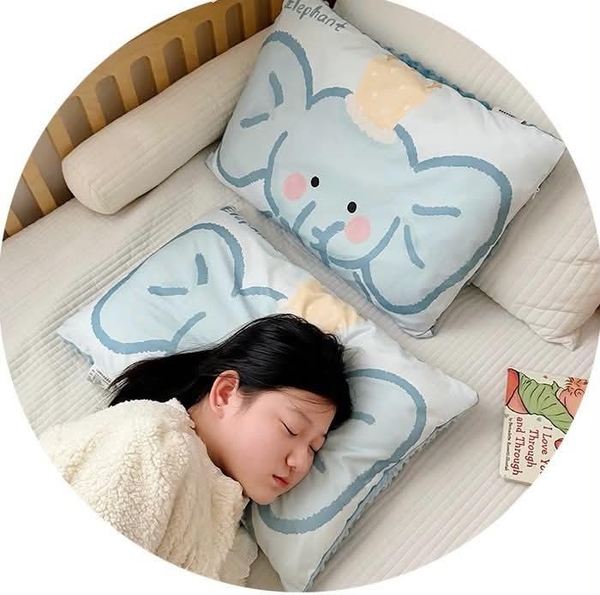 Gối cotton nhung hoạt hình 10 mẫu Thỏ, Sư tử, Gấu...