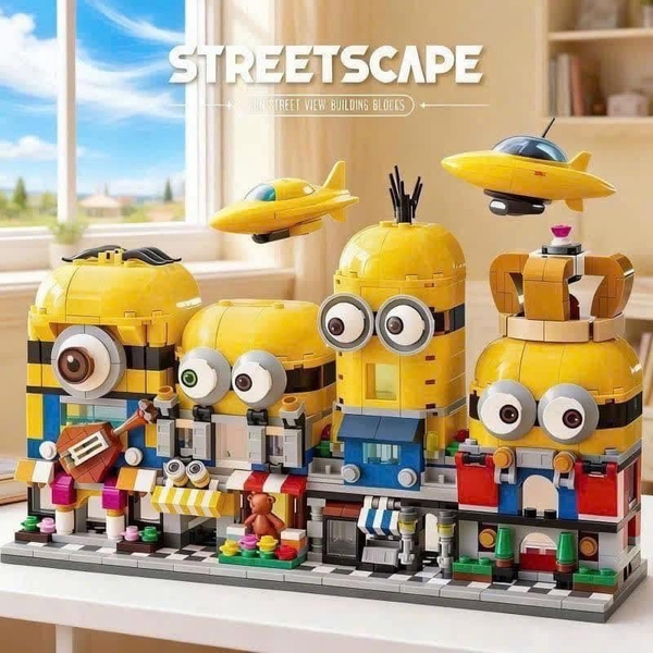 Set 4 hộp lego Minion Mini Street