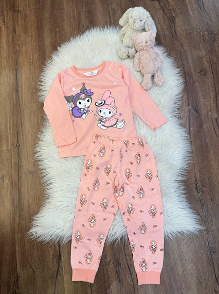 Bộ cotton dài tay hãng H&M 6 mẫu Kuromi và Labubu thu đông 2024