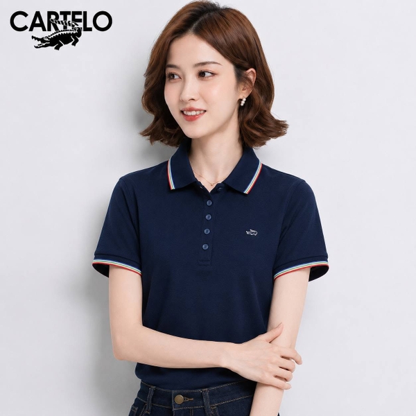 Áo polo cộc tay CARTELO trơn nhiều màu