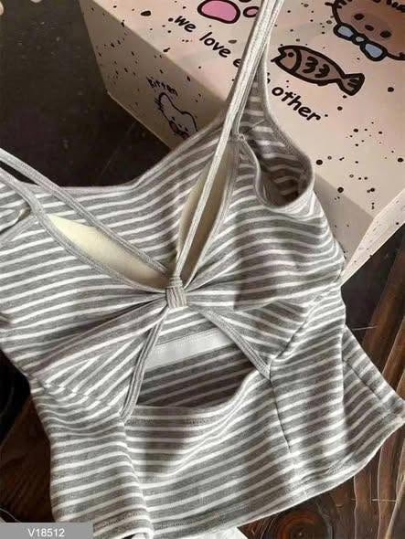 Áo 2 dây cut out lưng 8 màu cho nữ
